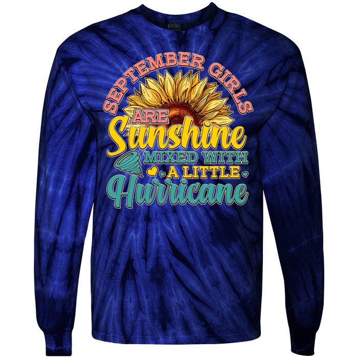 September Girls Sunshine And Hurricane Cute Tie-Dye Long Sleeve Shirt