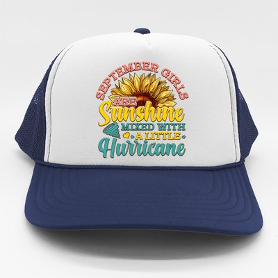 September Girls Sunshine And Hurricane Cute Trucker Hat