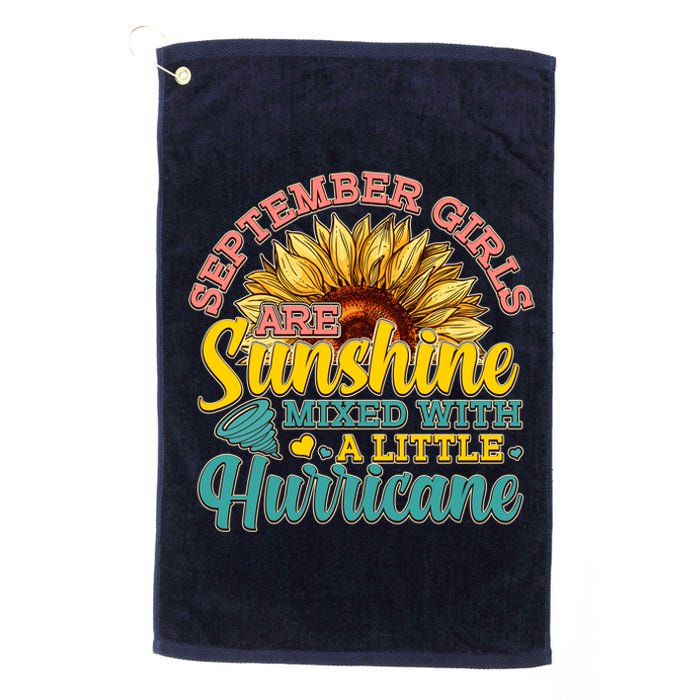 September Girls Sunshine And Hurricane Cute Platinum Collection Golf Towel