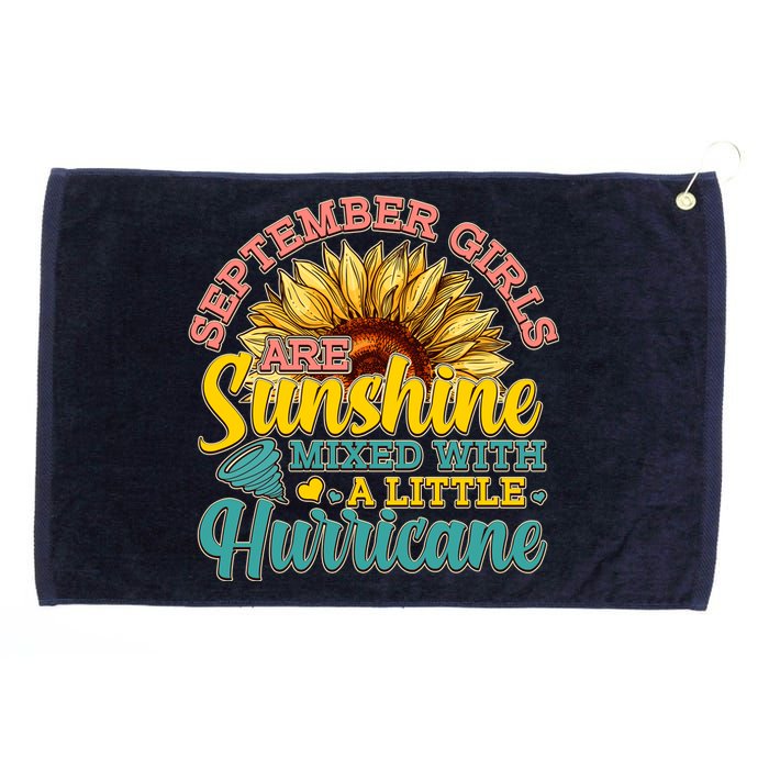 September Girls Sunshine And Hurricane Cute Grommeted Golf Towel