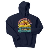 September Girls Sunshine And Hurricane Cute Kids Hoodie