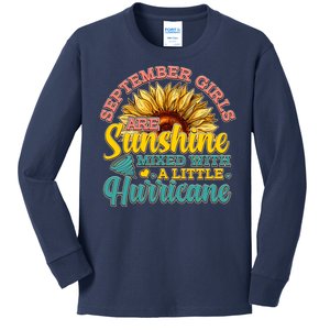 September Girls Sunshine And Hurricane Cute Kids Long Sleeve Shirt