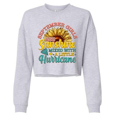 September Girls Sunshine And Hurricane Cute Cropped Pullover Crew