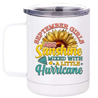 September Girls Sunshine And Hurricane Cute 12 oz Stainless Steel Tumbler Cup