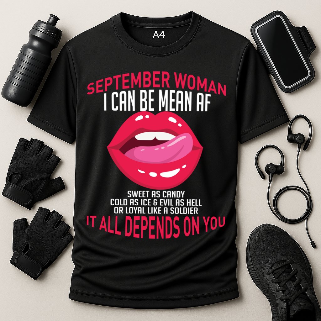 September Woman Depends on You Cooling Performance Crew T-Shirt