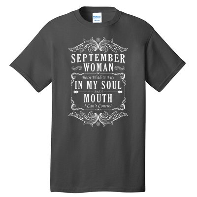 September Woman Funny Birthday Tall T-Shirt