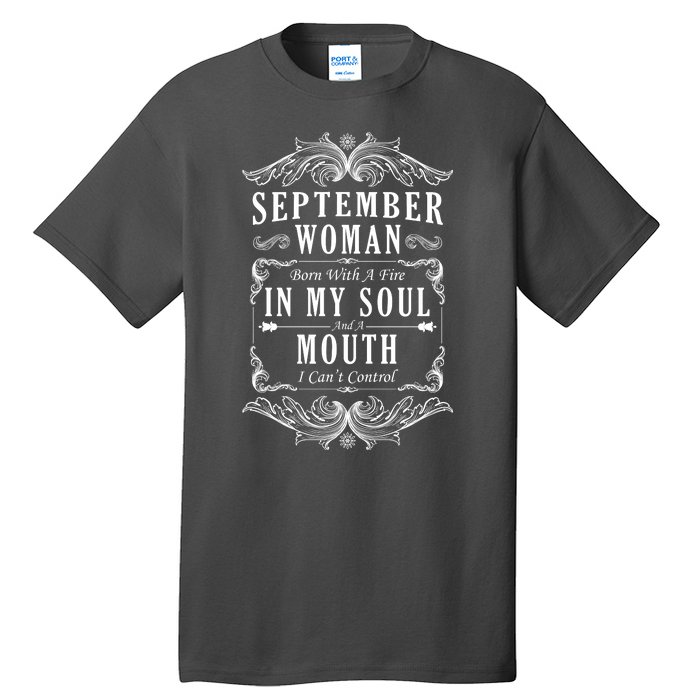 September Woman Funny Birthday Tall T-Shirt