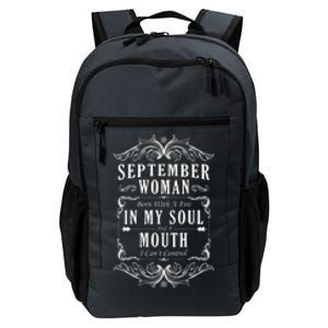 September Woman Funny Birthday Daily Commute Backpack