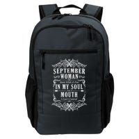 September Woman Funny Birthday Backpack