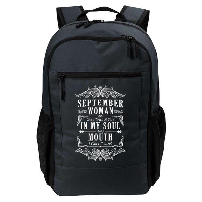September Woman Funny Birthday Backpack