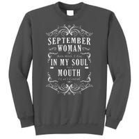 September Woman Funny Birthday Tall Sweatshirt