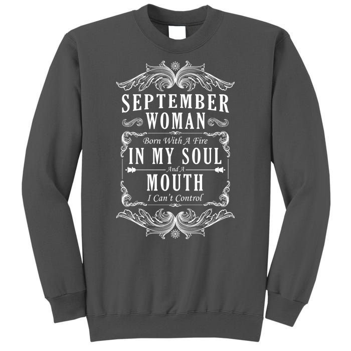 September Woman Funny Birthday Tall Sweatshirt