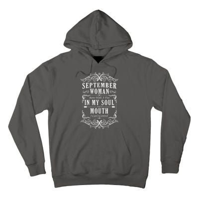 September Woman Funny Birthday Tall Hoodie