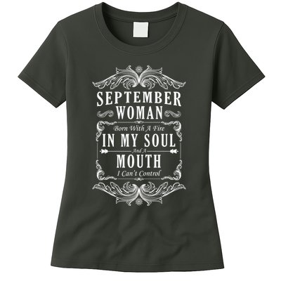 September Woman Funny Birthday Womens T-Shirt