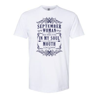 September Woman Funny Birthday Softstyle® CVC T-Shirt