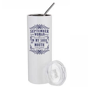 September Woman Funny Birthday Stainless Steel Tumbler