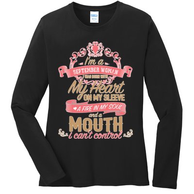 September Woman Heart and Soul Ladies Long Sleeve Shirt