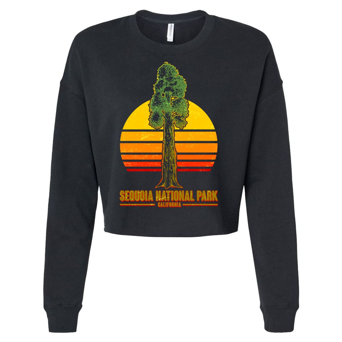 Sequoia National Park California Cropped Pullover Crew