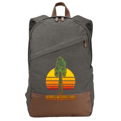 Sequoia National Park California Cotton Canvas Backpack