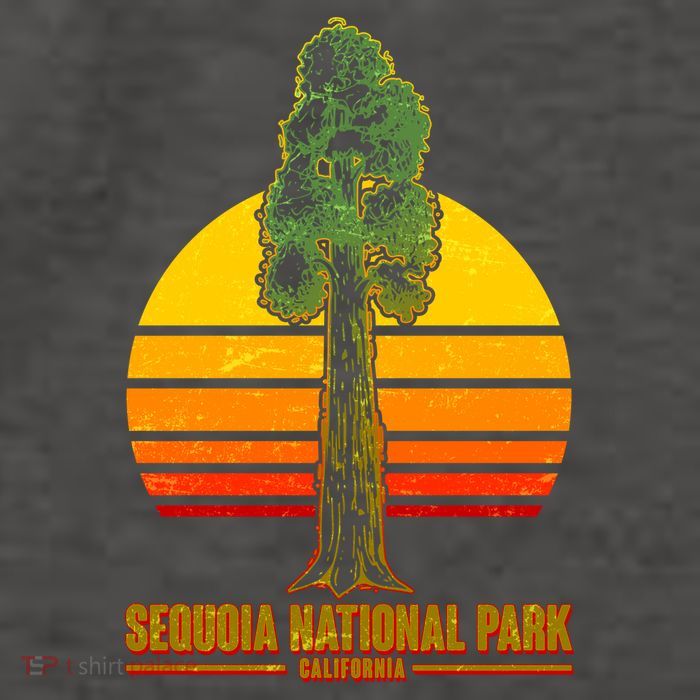 Sequoia National Park California Vector Backpack