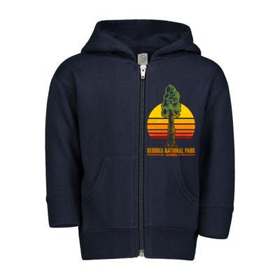 Sequoia National Park California Toddler Zip Fleece Hoodie