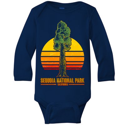 Sequoia National Park California Baby Long Sleeve Bodysuit