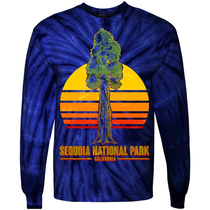 Sequoia National Park California Tie-Dye Long Sleeve Shirt