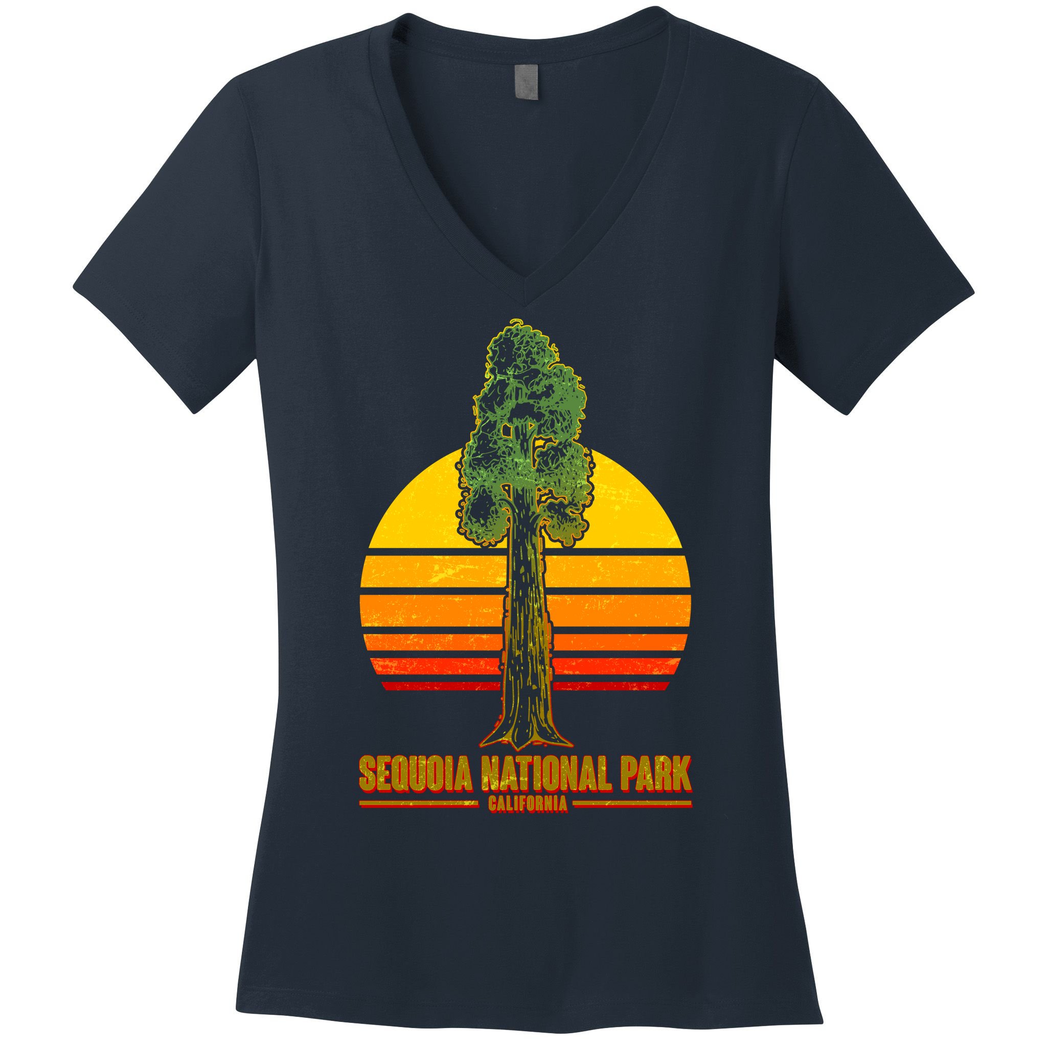 Sequoia National Park California Women's V-Neck T-Shirt