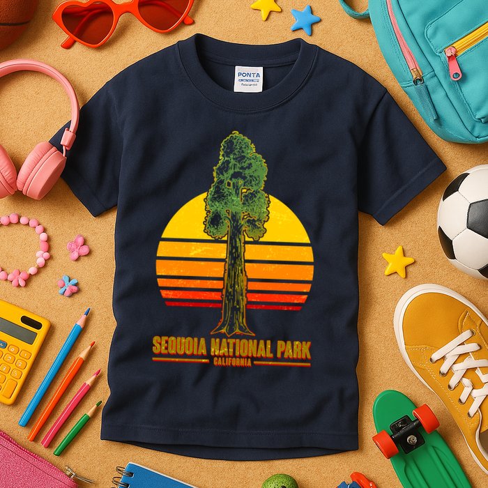 Sequoia National Park California Kids T-Shirt