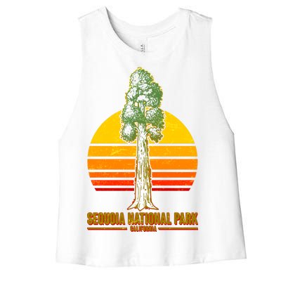 Sequoia National Park California Women's Racerback Cropped Tank