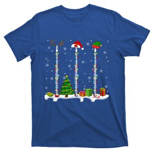 Santa Elf Reindeer Flute Christmas Light Musical Instrut Gift T-Shirt