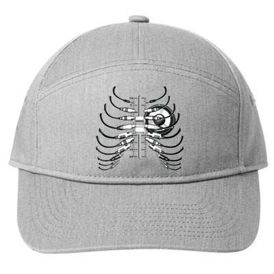 Sound Engineer Rib Cage Wired For Sound 7-Panel Snapback Hat