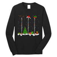 Santa Elf Reindeer Flute Christmas Light Musical Instrument Long Sleeve Shirt