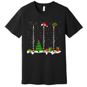 Santa Elf Reindeer Flute Christmas Light Musical Instrument Premium T-Shirt