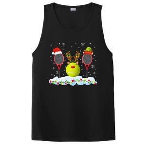 Santa Elf Reindeer Tennis Xmas Lights Tennis Player Gift PosiCharge Competitor Tank