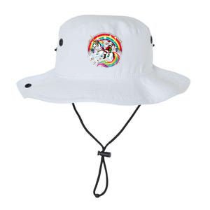 Santa Elf Riding Unicorn Rainbow Christmas Gift Legacy Cool Fit Booney Bucket Hat