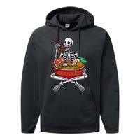 Skeleton Eating Ramen Lazy Halloween Costume Japanese Food Performance Fleece Hoodie