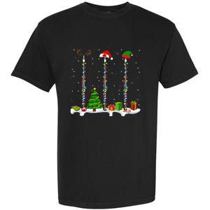 Santa Elf Reindeer Flute Christmas Light Musical Instrument Garment-Dyed Heavyweight T-Shirt