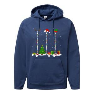 Santa Elf Reindeer Flute Christmas Light Musical Instrument Performance Fleece Hoodie