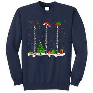 Santa Elf Reindeer Flute Christmas Light Musical Instrument Sweatshirt