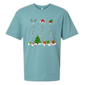 Santa Elf Reindeer Flute Christmas Light Musical Instrument Sueded Cloud Jersey T-Shirt