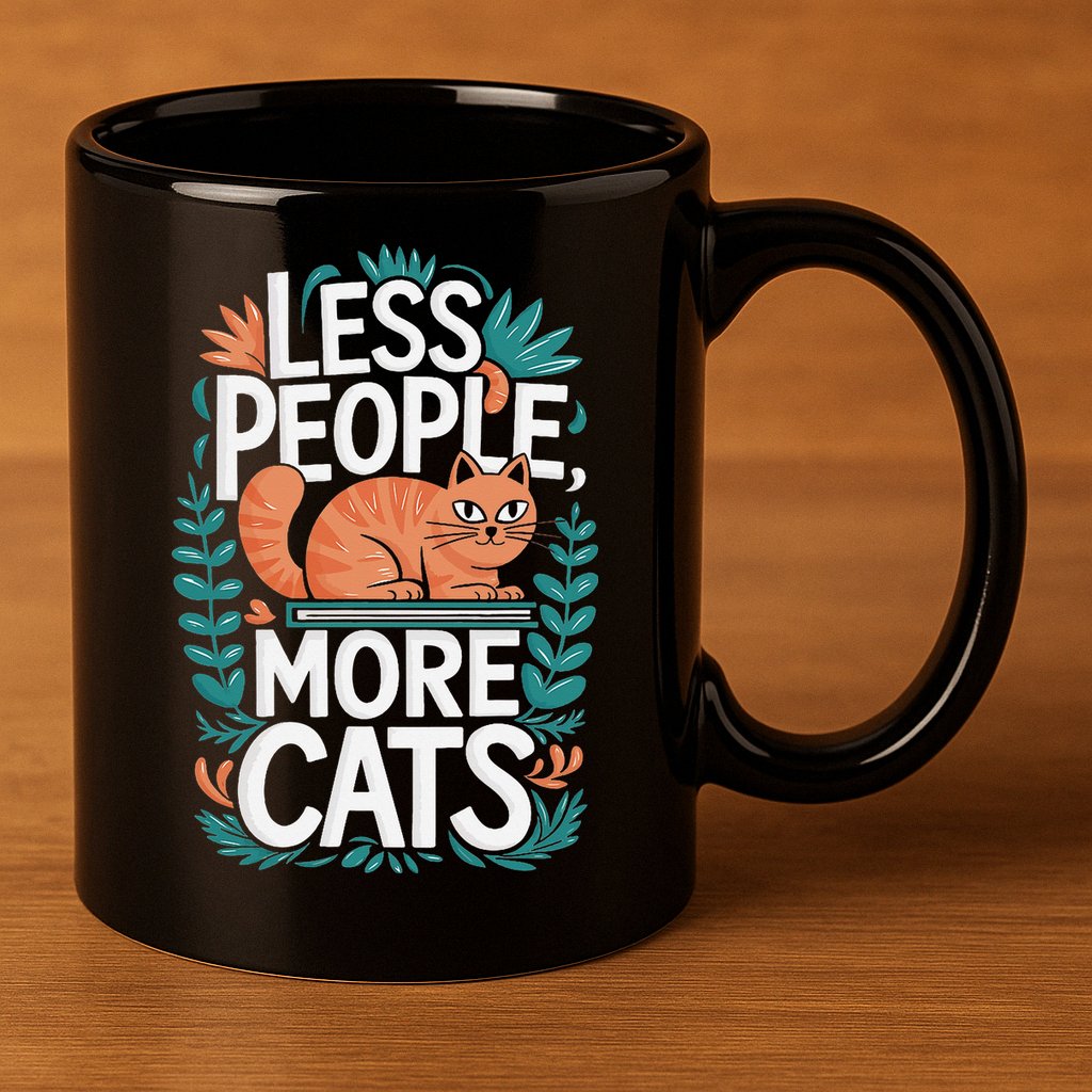 School Education Reading Teacher Knowledge Power Cat Book 11oz C Handle Ceramic Mug