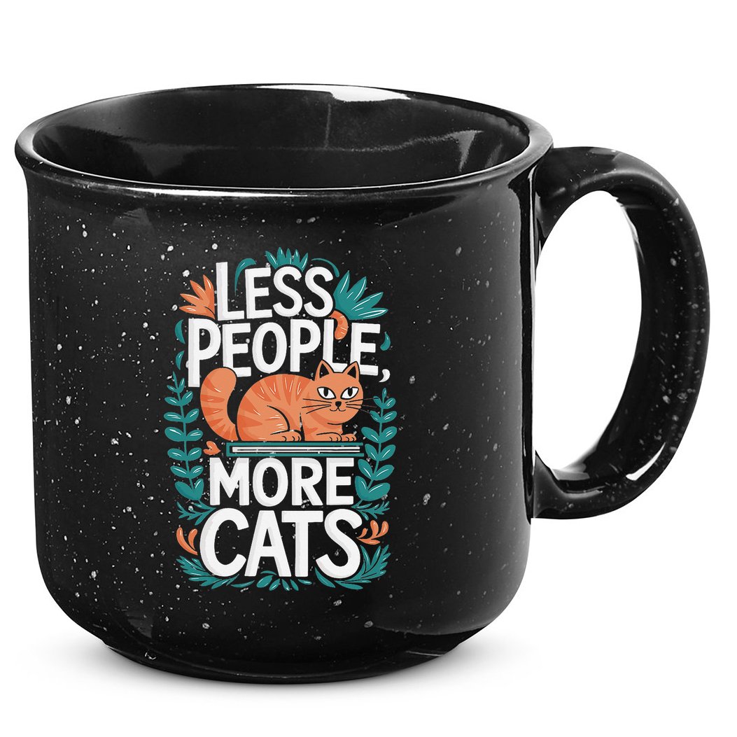 School Education Reading Teacher Knowledge Power Cat Book 15oz Campfire Ceramic Mug