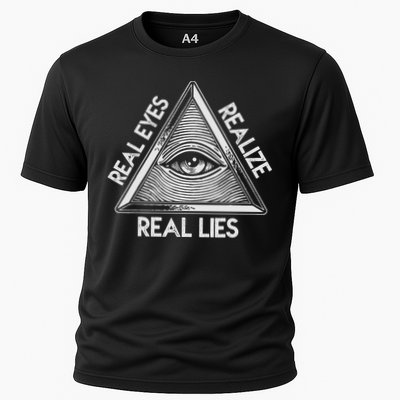 Seeing Eye Realize Real Lies Cooling Performance Crew T-Shirt