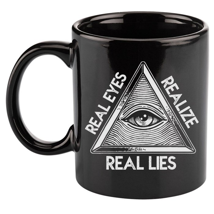 Seeing Eye Realize Real Lies 11oz C Handle Ceramic Mug