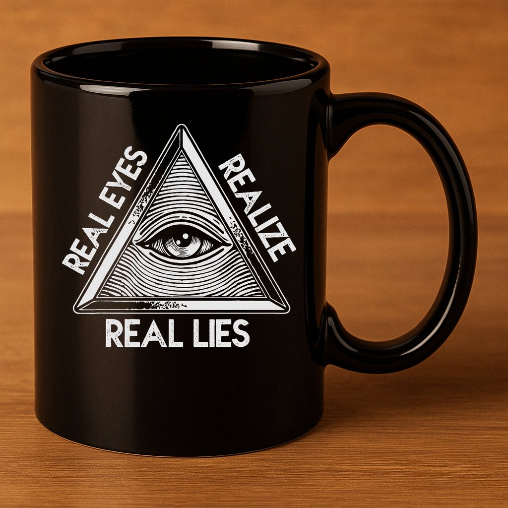 Seeing Eye Realize Real Lies 11oz C Handle Ceramic Mug