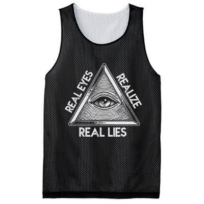 Seeing Eye Realize Real Lies Mesh Reversible Basketball Jersey Tank