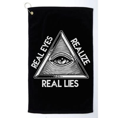 Seeing Eye Realize Real Lies Golf Towel