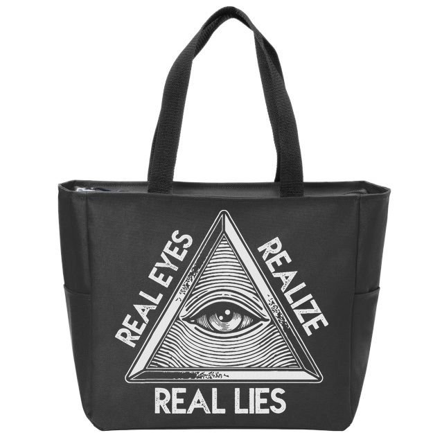 Seeing Eye Realize Real Lies Zip Tote Bag