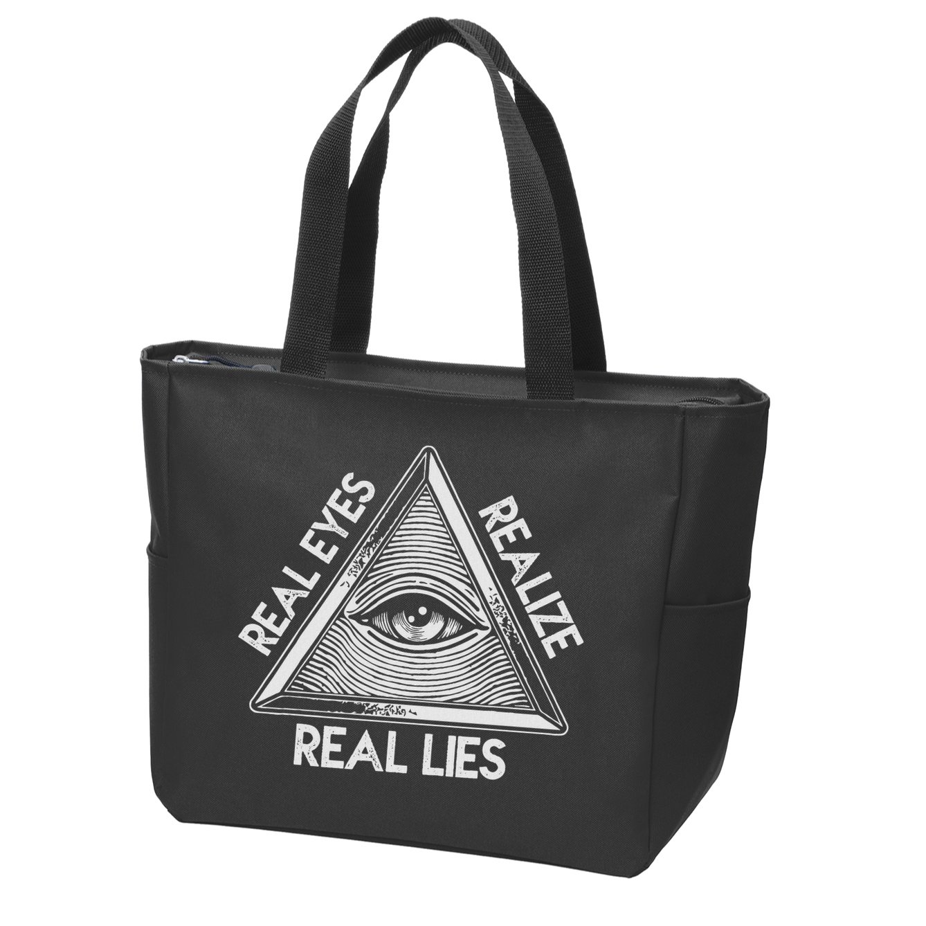 Seeing Eye Realize Real Lies Zip Tote Bag